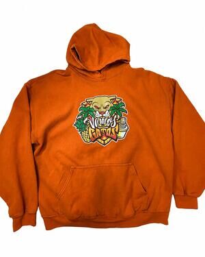 Florida Panthers Vamos Gatos 2024 Stitches Orange Hoodie XL NHL Limited
